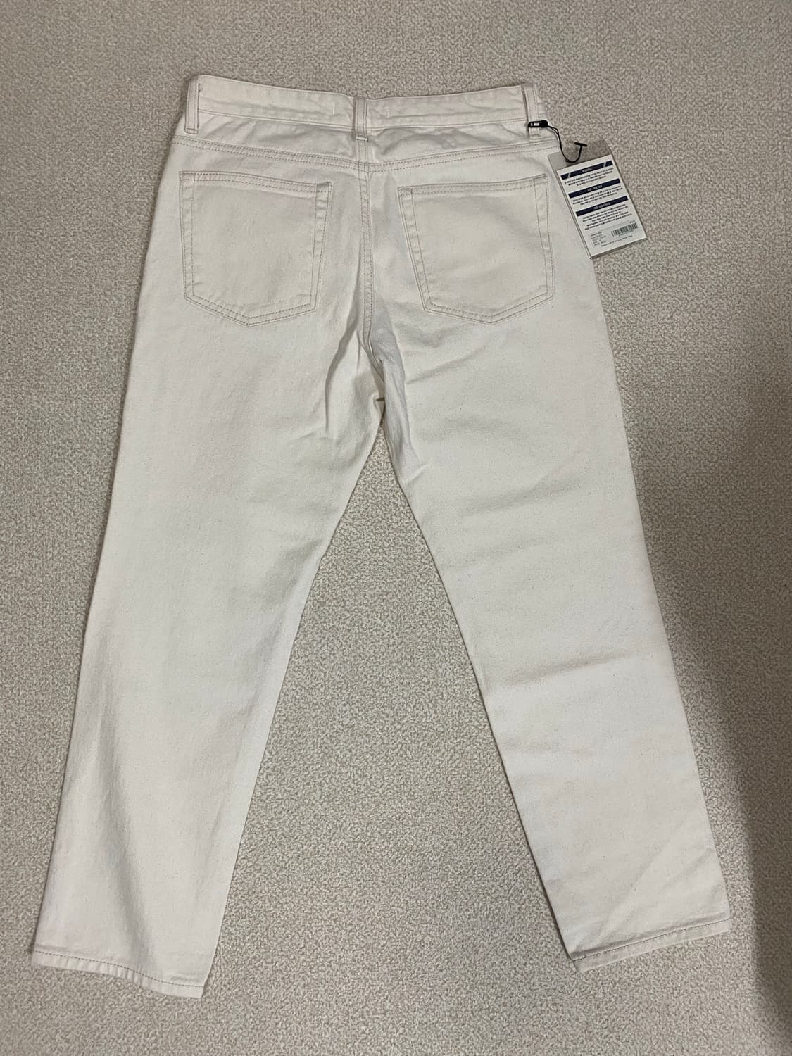 86 ROAD 크림색 일자 데님 팬츠 30 상품이미지2