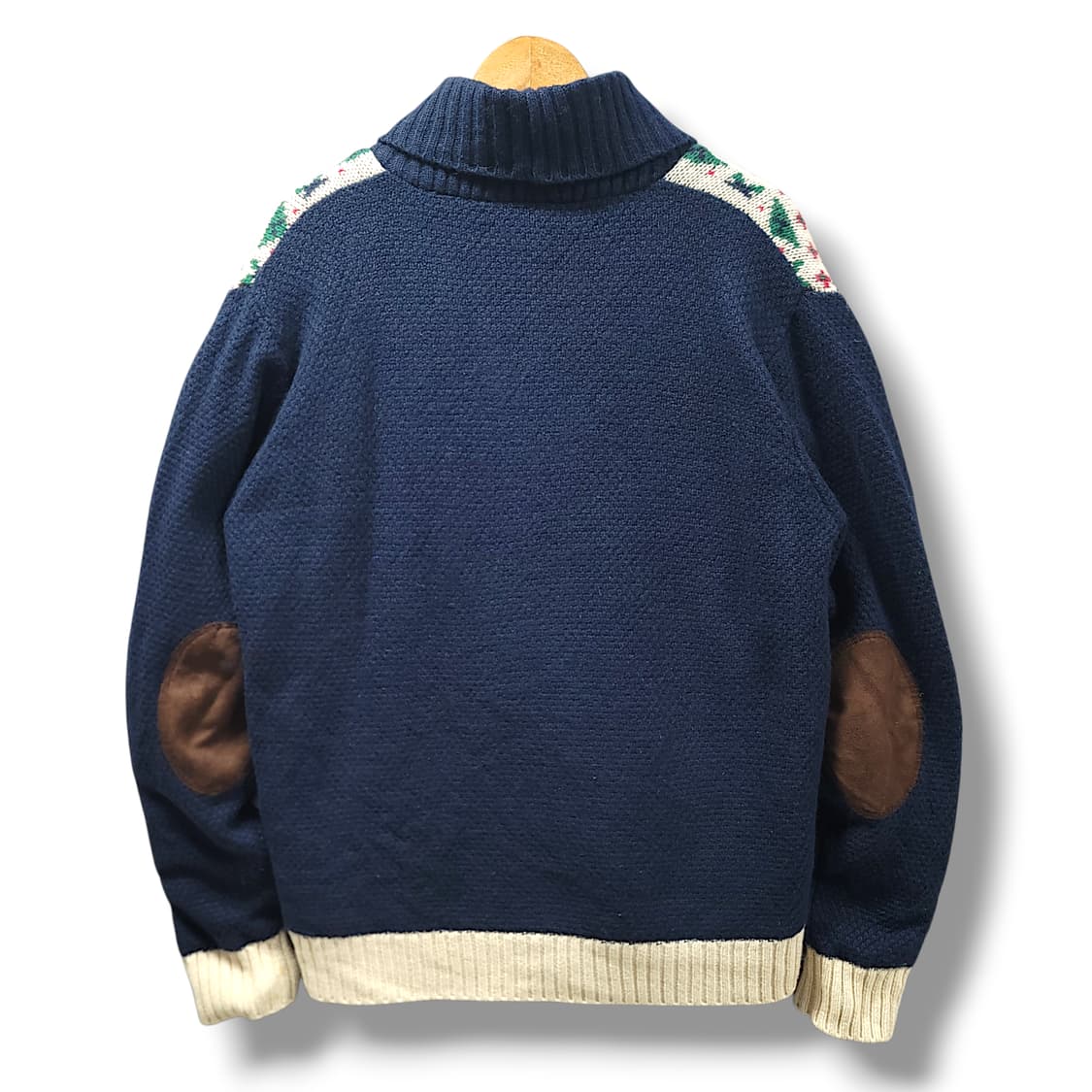 [XL] 자라 숄카라 코위찬패턴 누빔 니트 가디건 상품이미지2