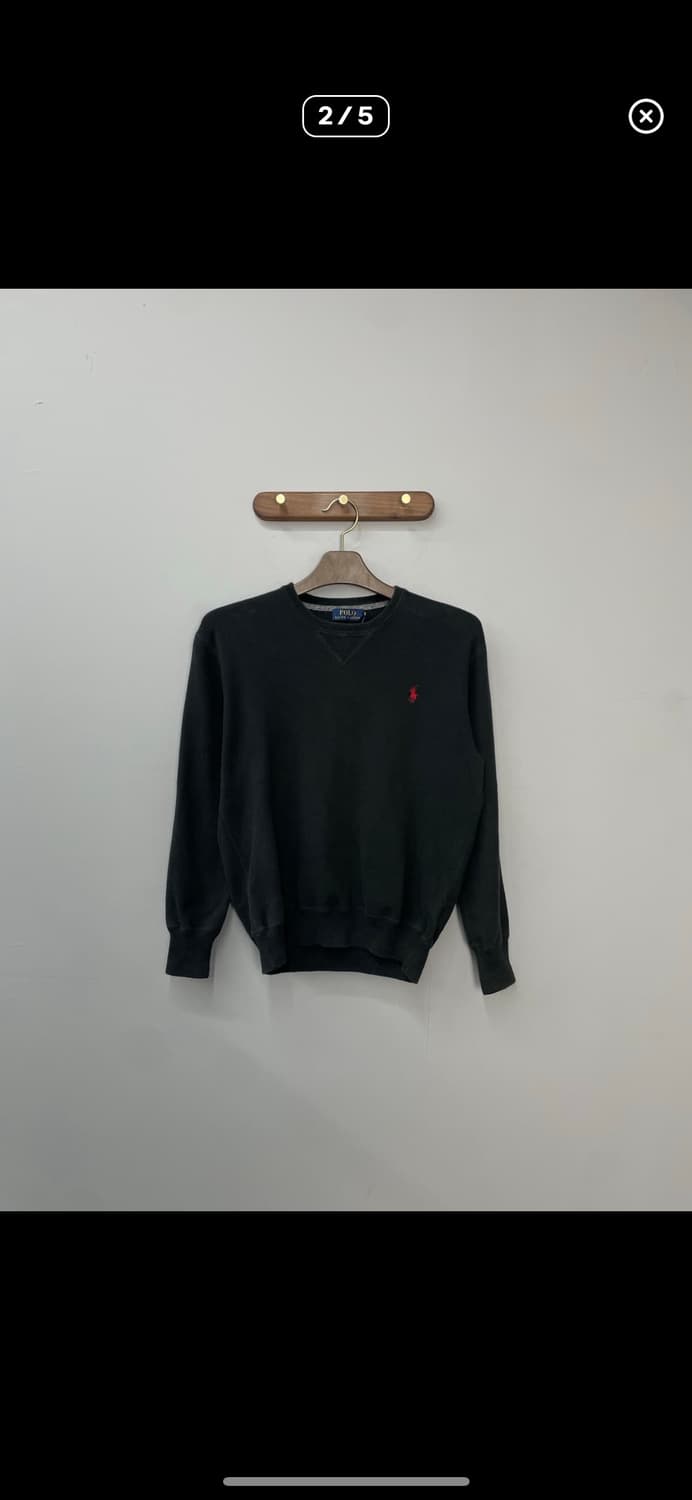 폴로랄프로렌 크루넥 블랙 맨투맨 A3109 상품이미지2