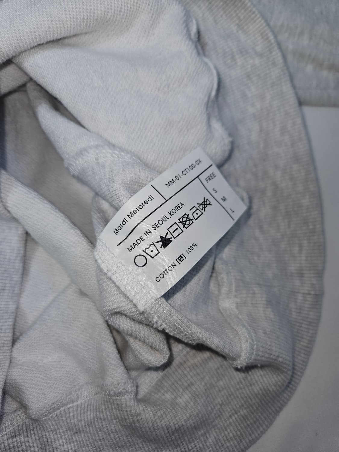 마르디 메크르디 악티프 후드티 후디 워터블루 F 상품이미지5