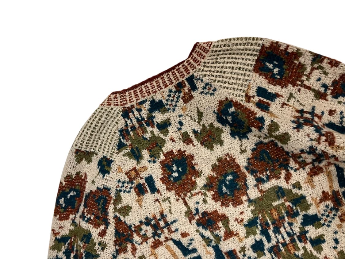 써스데이 아일랜드 패턴 니트 가디건 90 상품이미지5