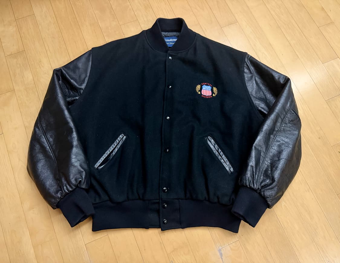 [Holloway] 90s 유니온 퍼시픽 레더 바시티 자켓 (XXL) 상품이미지1