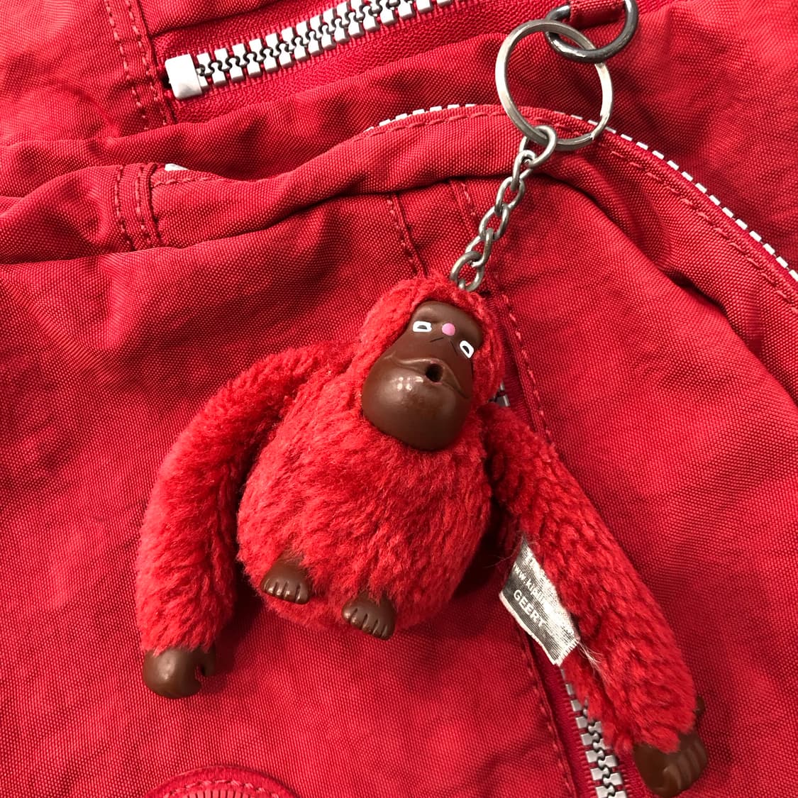 키플링 레드 나일론 백팩 상품이미지4