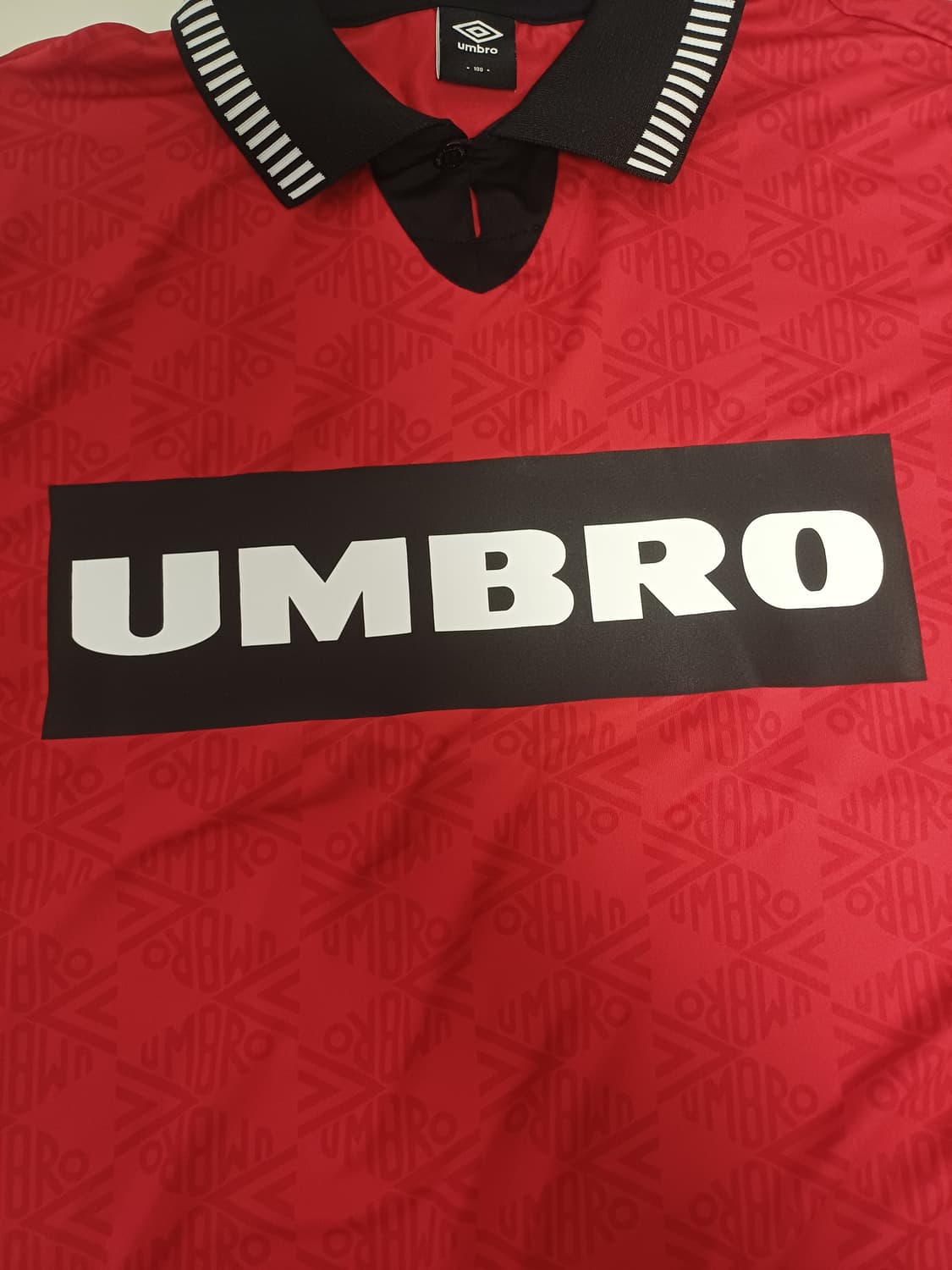 [L]엄브로(UMBRO) 90s 올드스쿨 복각 자카드 풋볼 롱슬리브 저지 상품이미지4