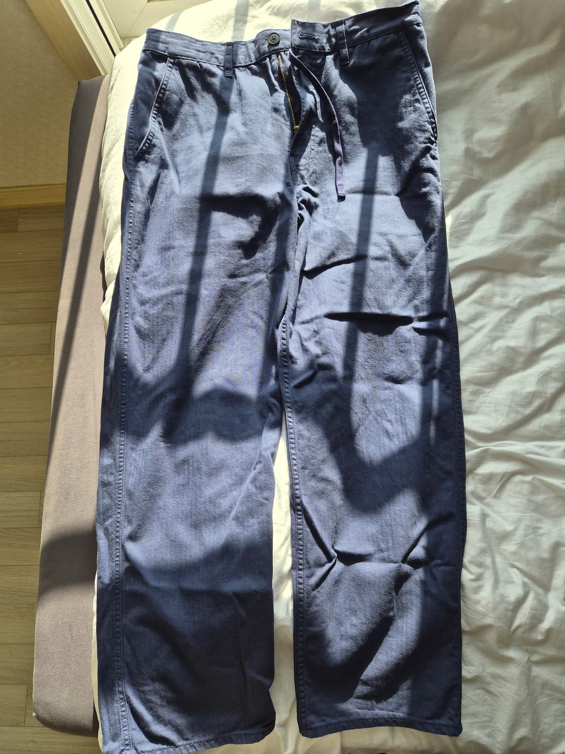 무인양품 케이폭 혼방 헤링본 팬츠 L 상품이미지1