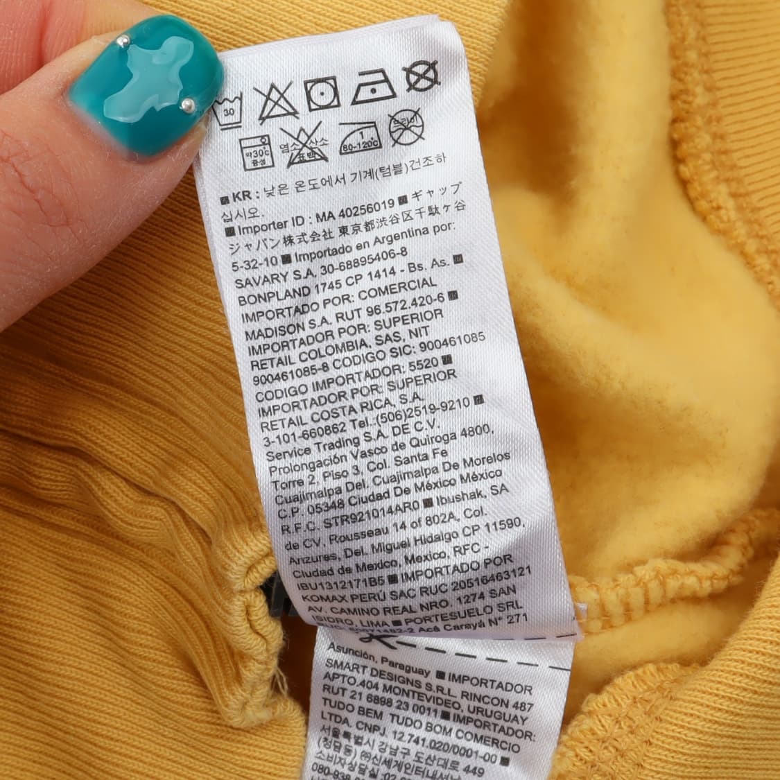 갭 옐로우 로고 후드집업 상품이미지10