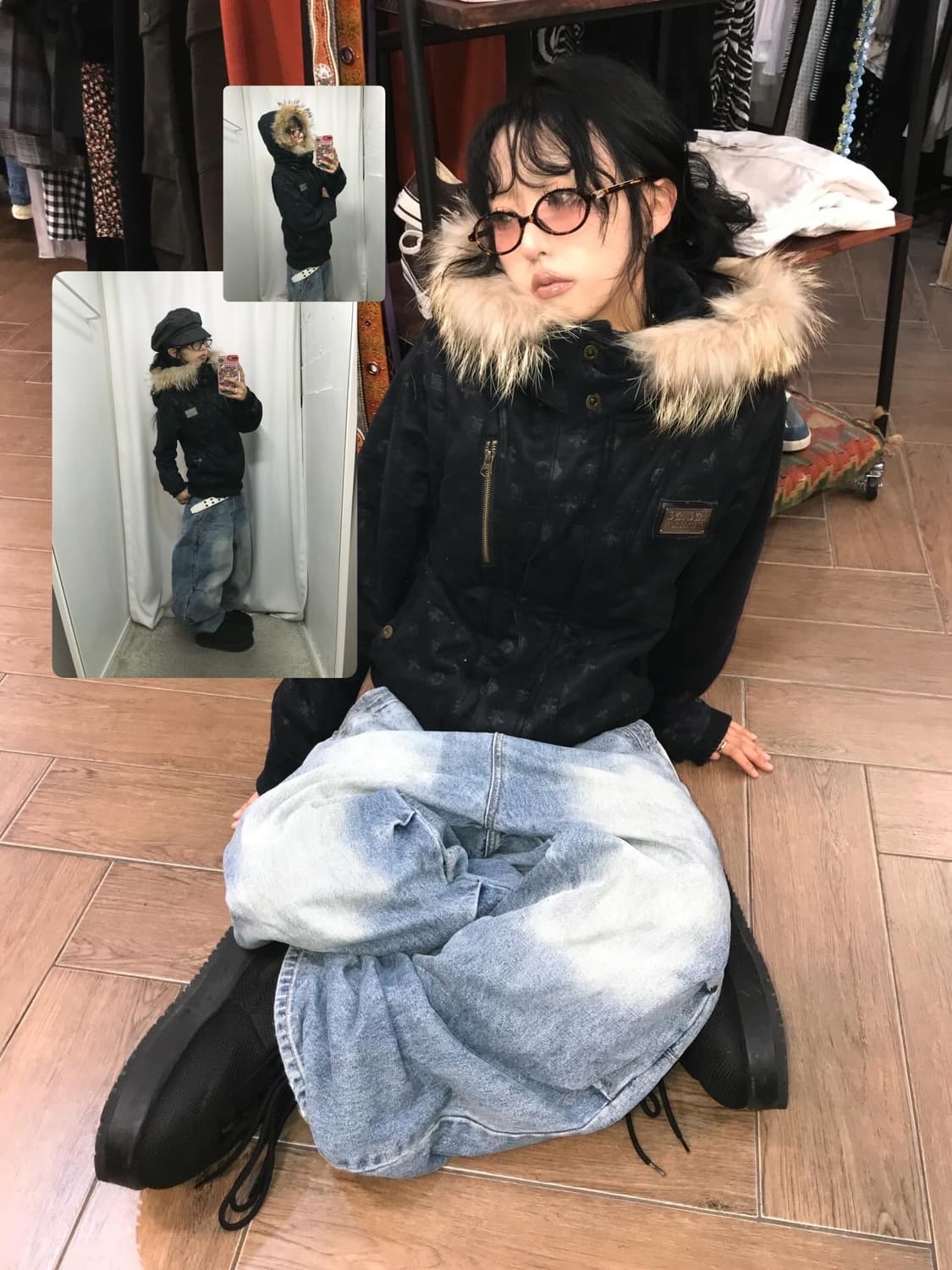 KarlKani Fur Padded JK 상품이미지1