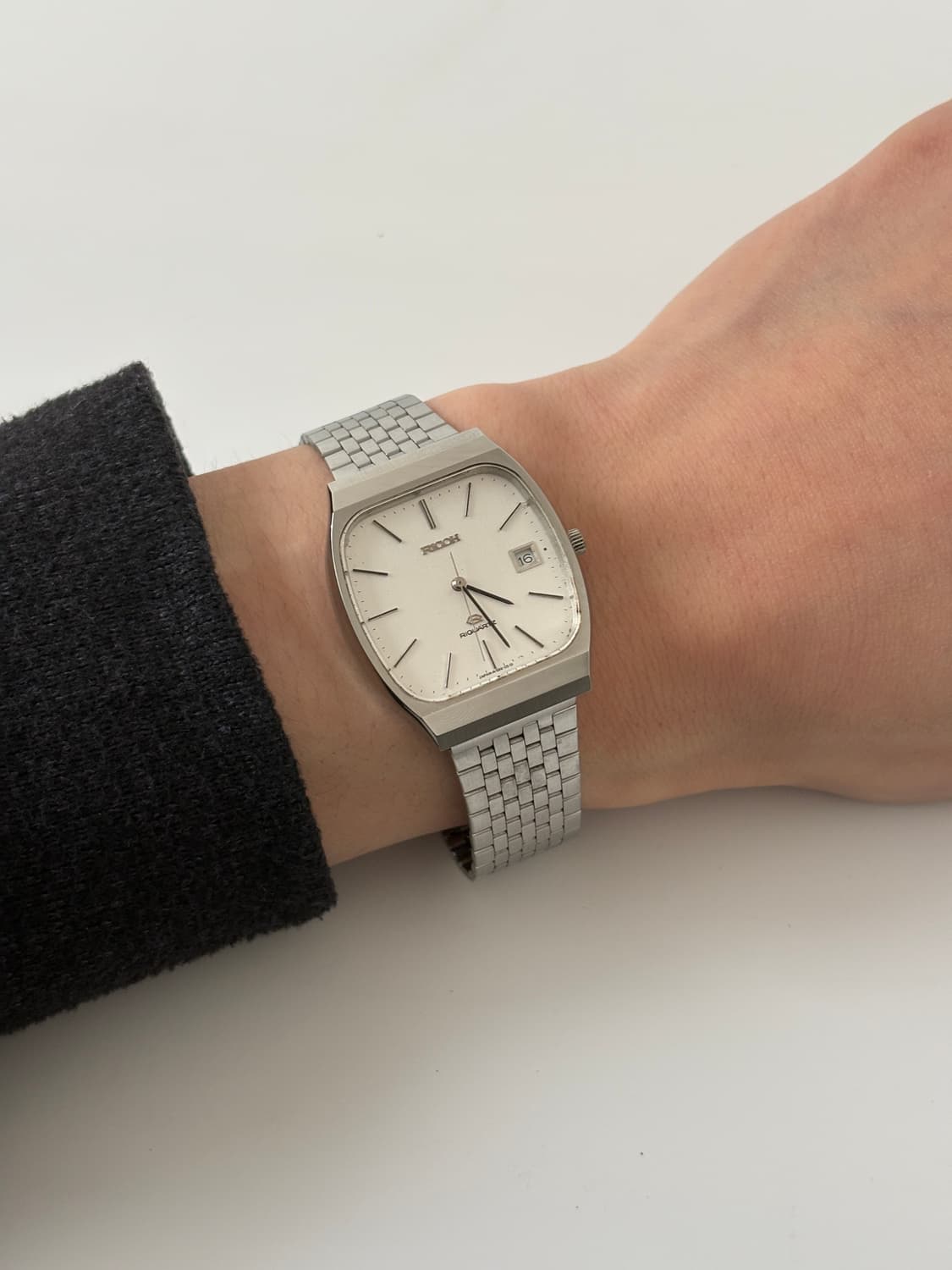 리코 1980년대 쿠션 커브 스퀘어 쿼츠 남성  상품이미지8