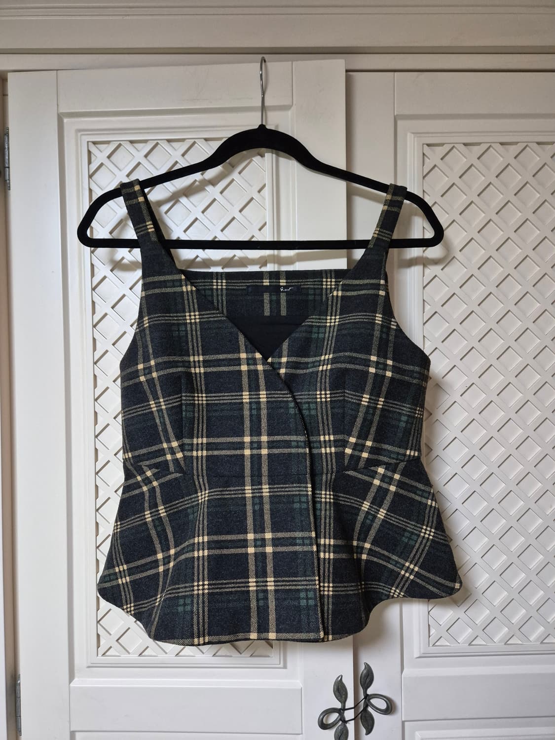 지컷 체크 뷔스티에 상품이미지1