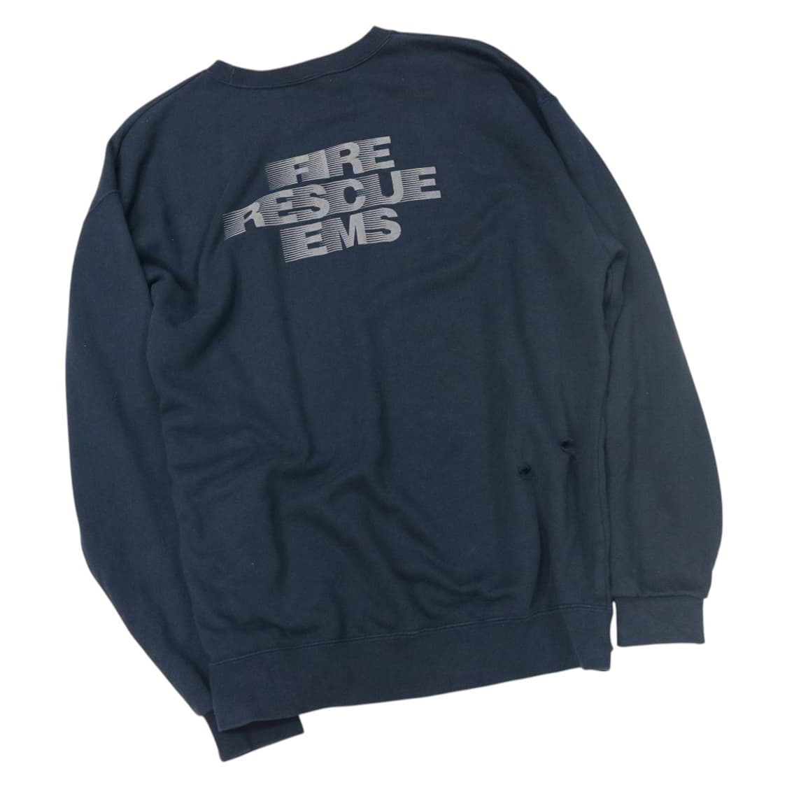 빈티지 네이비 FIRE DEPT. 구조대 맨투맨 (XL) 상품이미지1