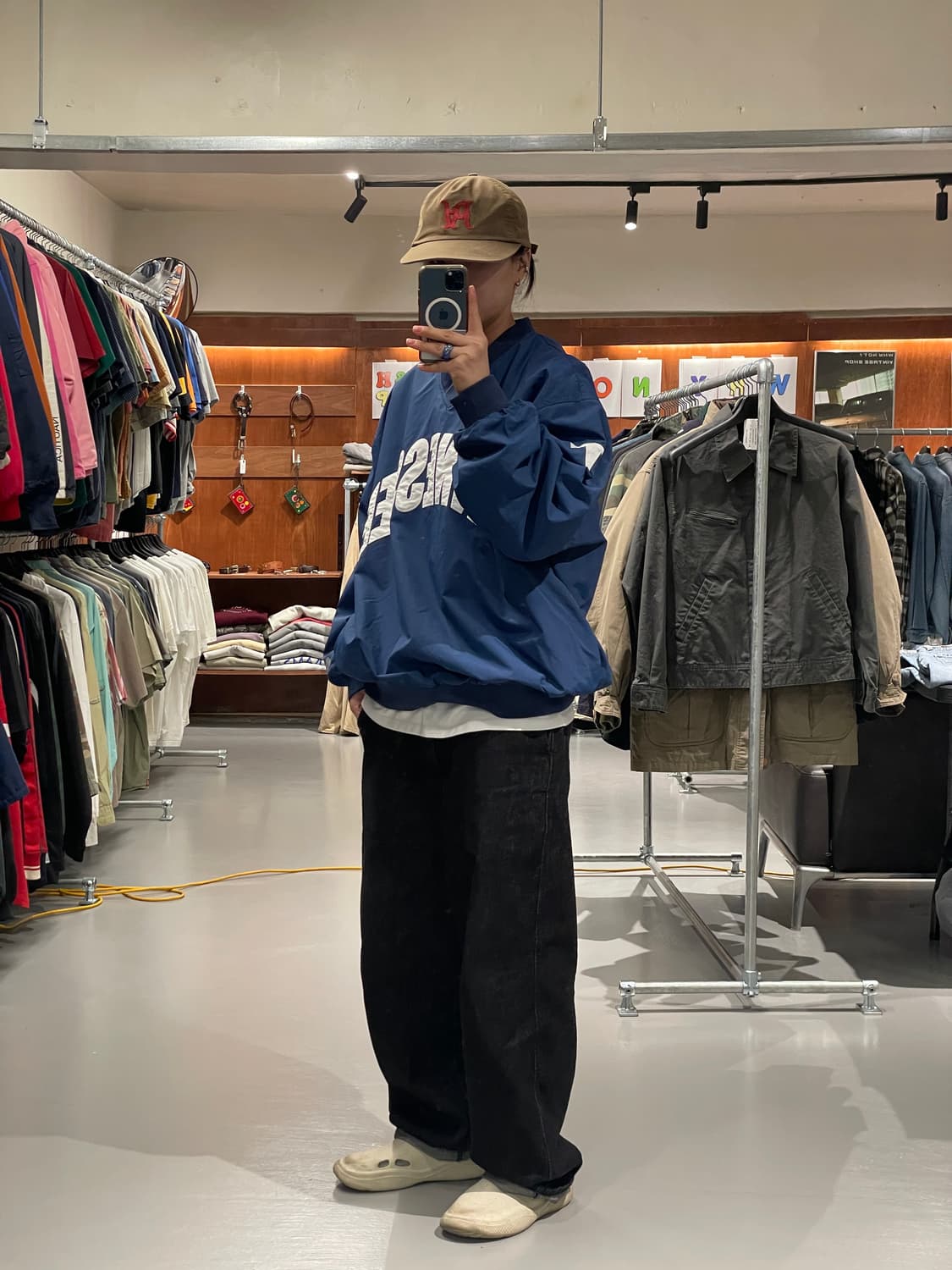 빈티지 바람막이 웜업   상품이미지5