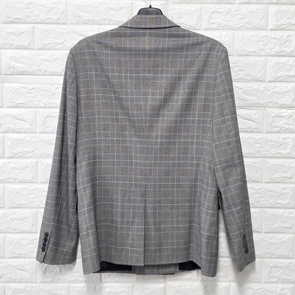 택포// 한섬 시스템옴므 체크 더블버튼 자켓 100 상품이미지4