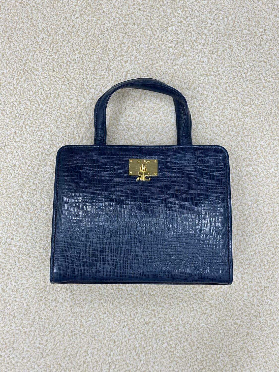 꾸레쥬 네이비 사피아노 핸드백 상품이미지3