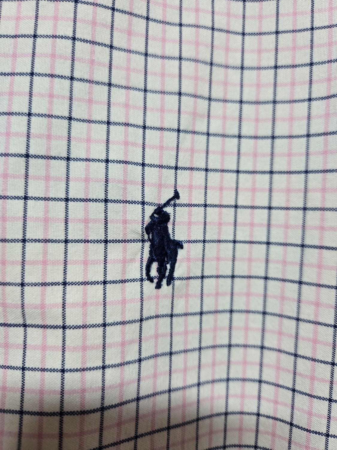 폴로 랄프로렌 남성 체크 반팔 셔츠(M사이즈) 상품이미지3