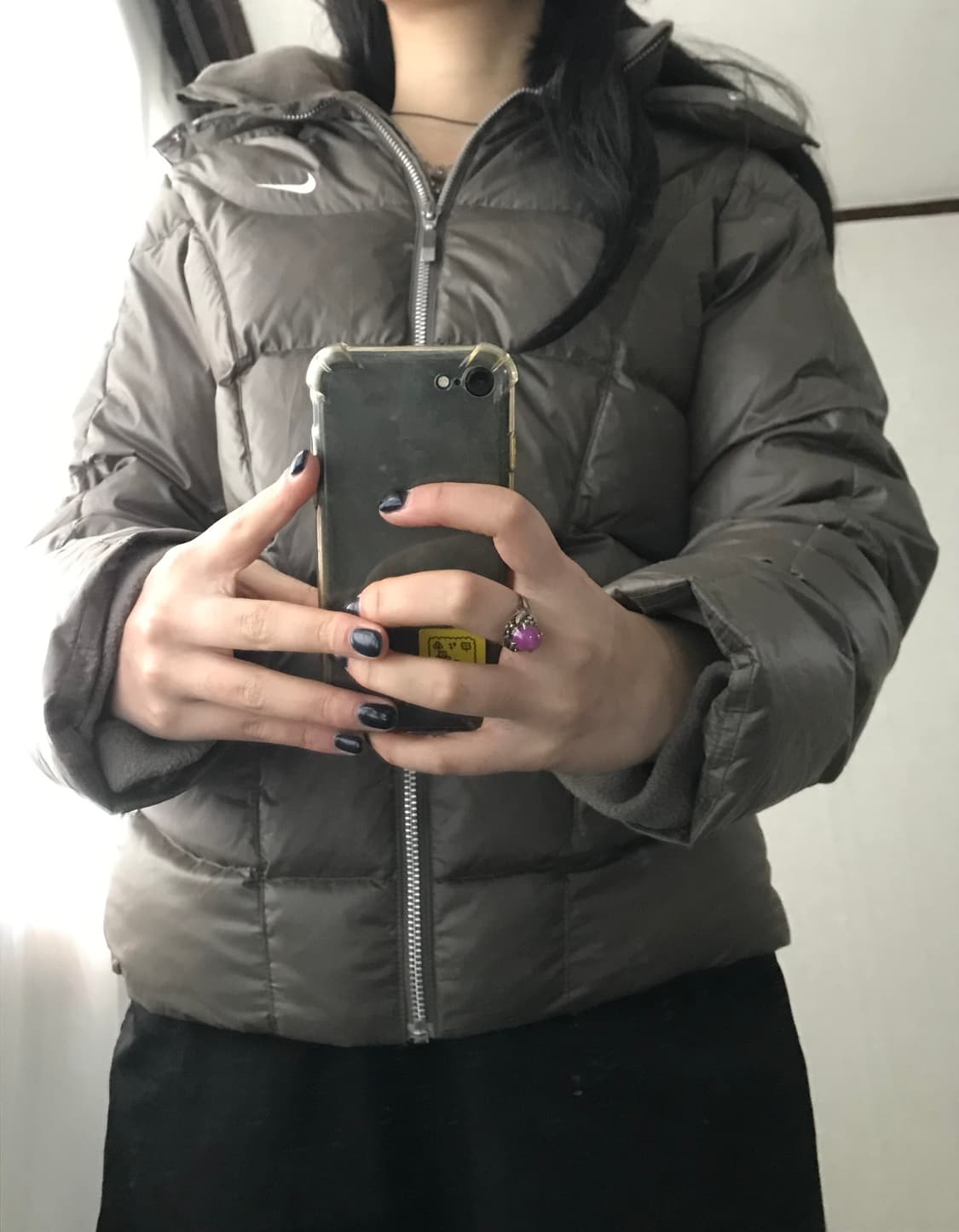 나이키 브라운 후드 패딩 상품이미지1