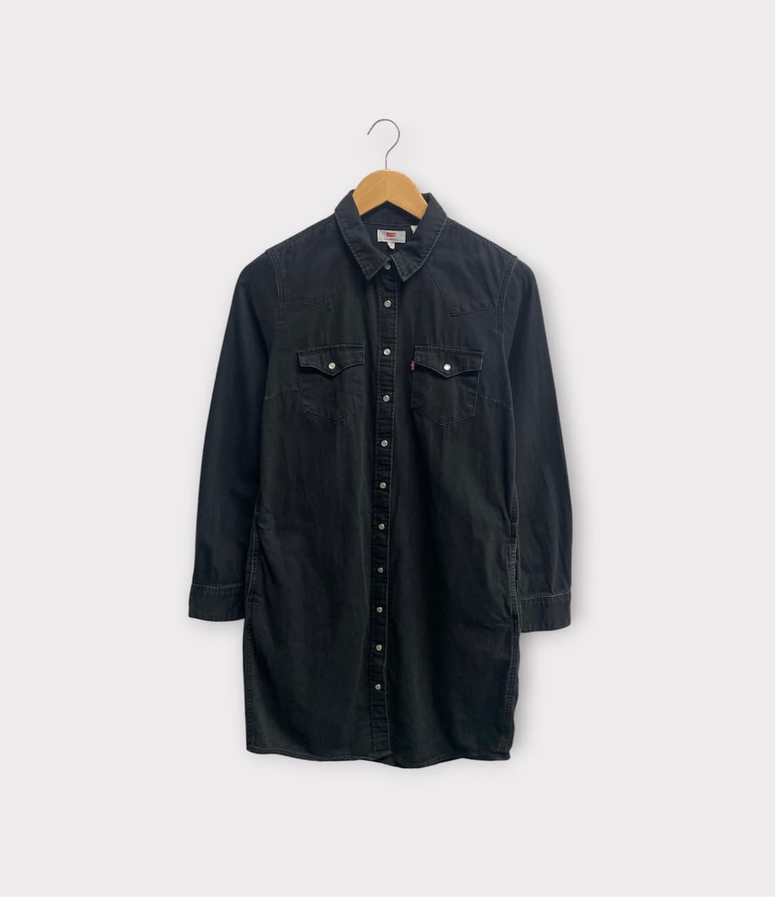 리바이스 흑청 데님 셔츠 원피스 S 상품이미지1