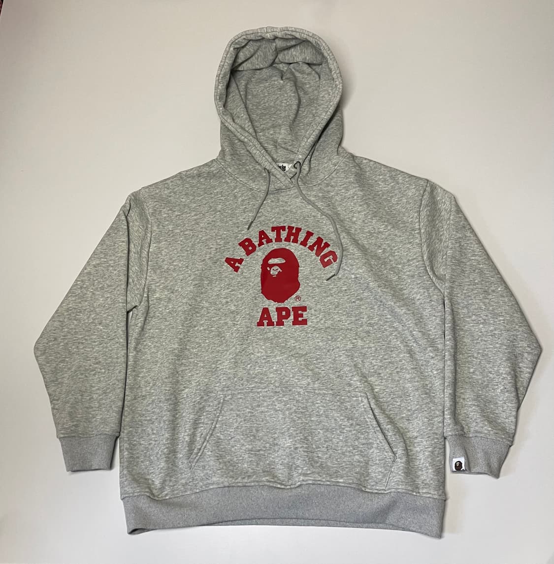 베이프 빅로고 후드티 그레이 XL 상품이미지2