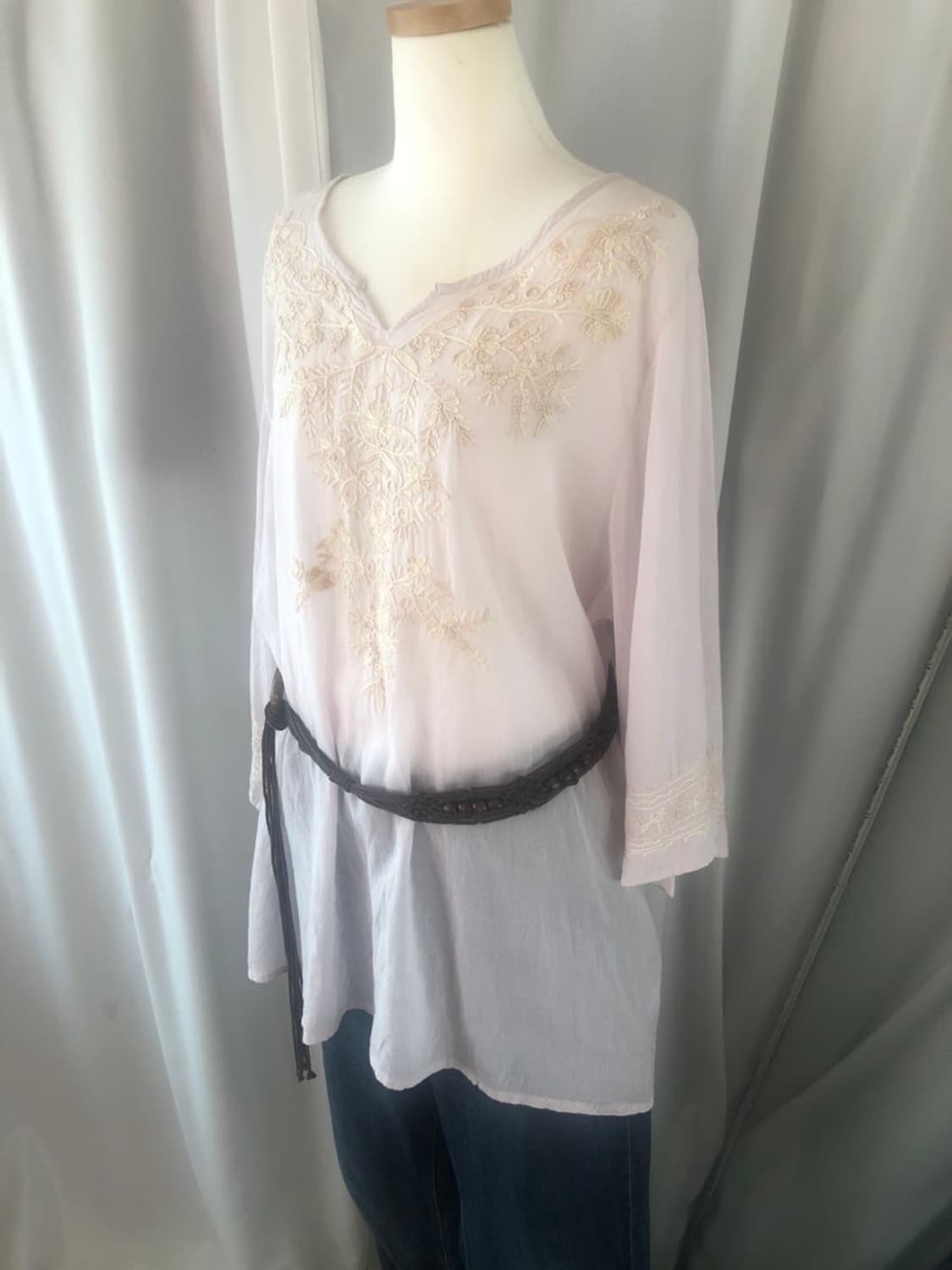 727. boho ivory blouse 상품이미지1