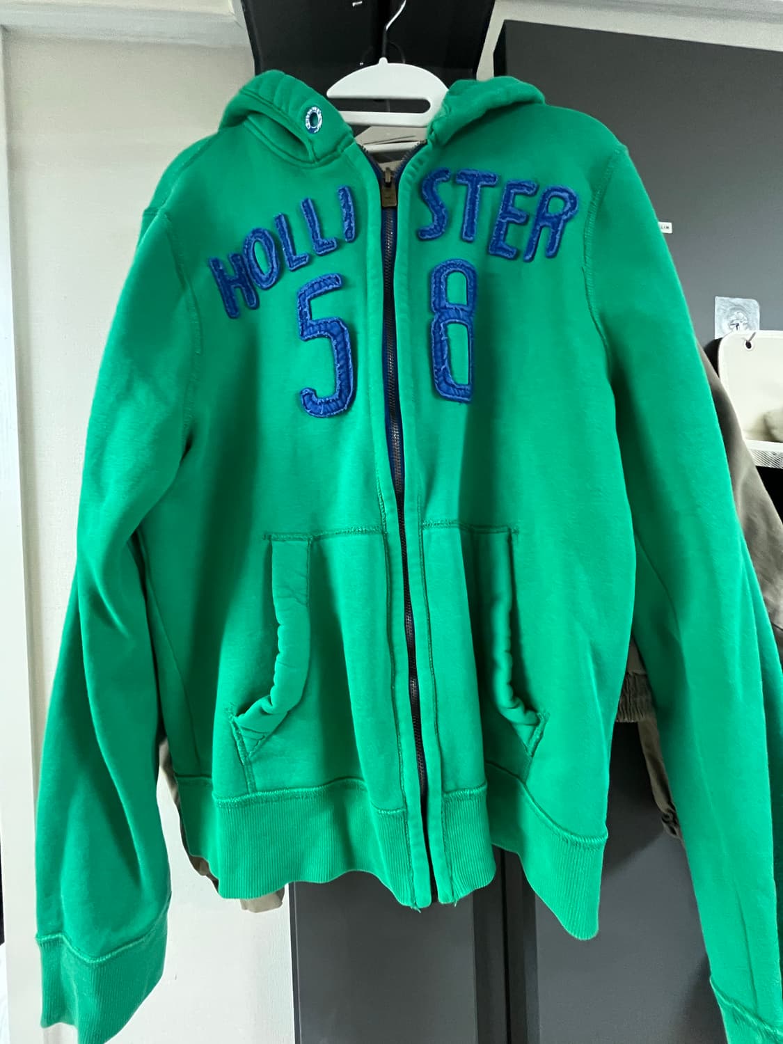 홀리스터 초록색 후드집업 M 상품이미지1