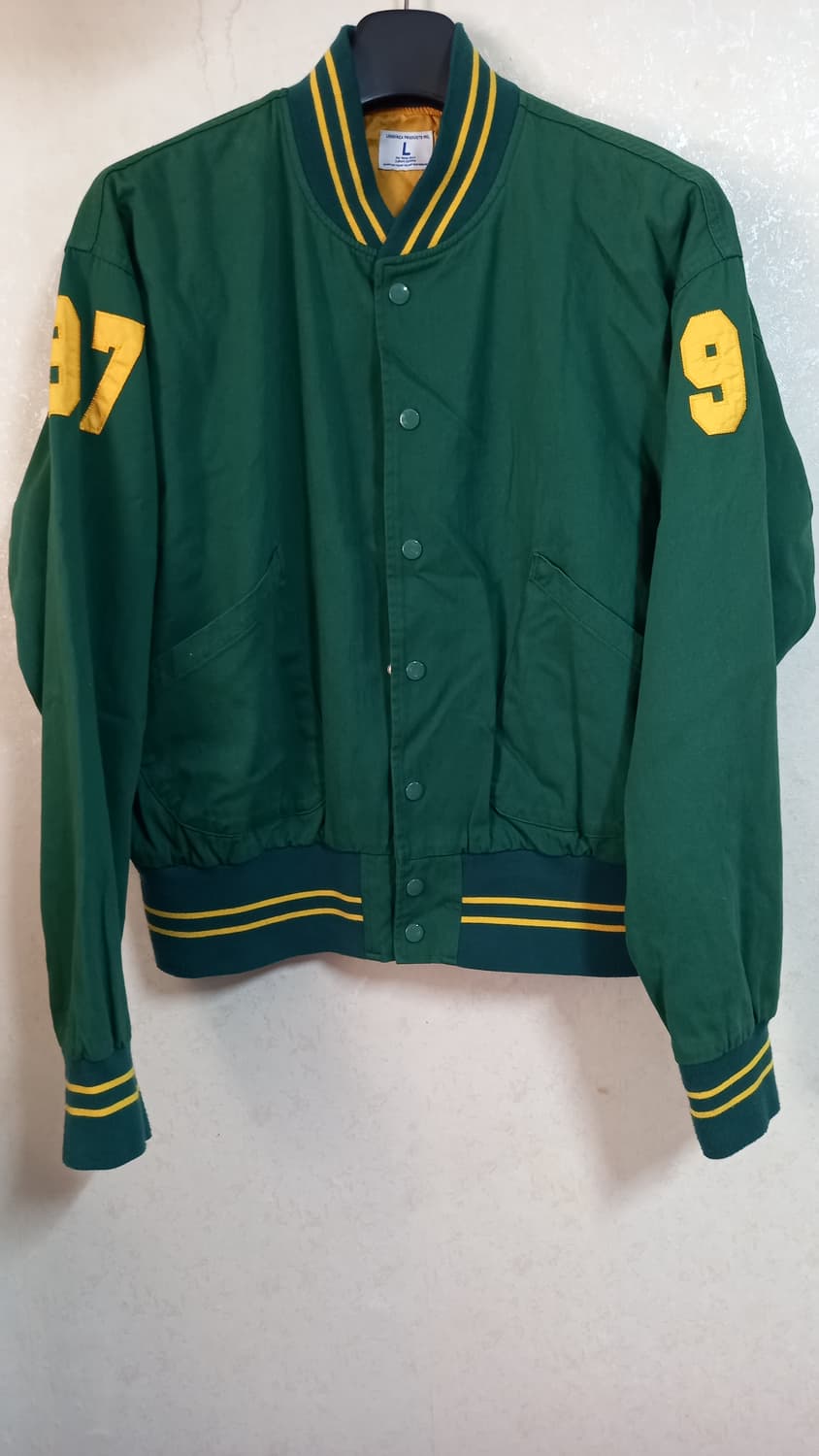 롱바케 바시티 MASTER DEEP GREEN VARSITY JACKET 상품이미지1