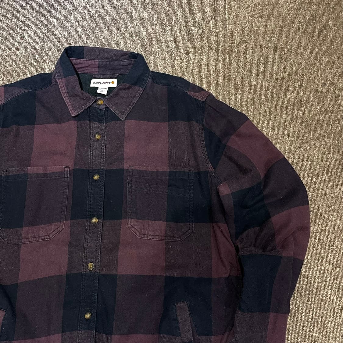 (L) Carhartt 칼하트 플란넬 체크 셔츠 상품이미지5