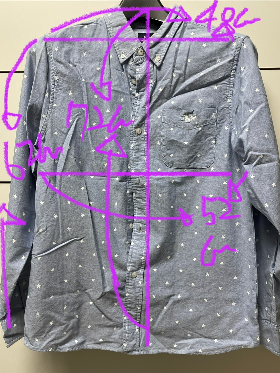 스투시 긴팔셔츠 M사이즈 상품이미지1