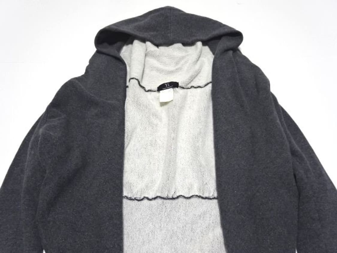Yohji Yamamoto 숄칼라 오픈 후디 가디건  상품이미지3