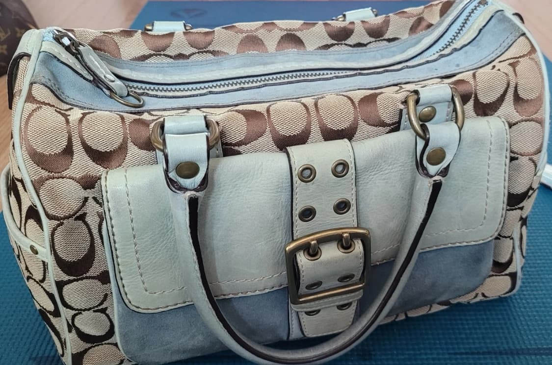 코치가방 코치 민트 블루보스턴백 상품이미지3