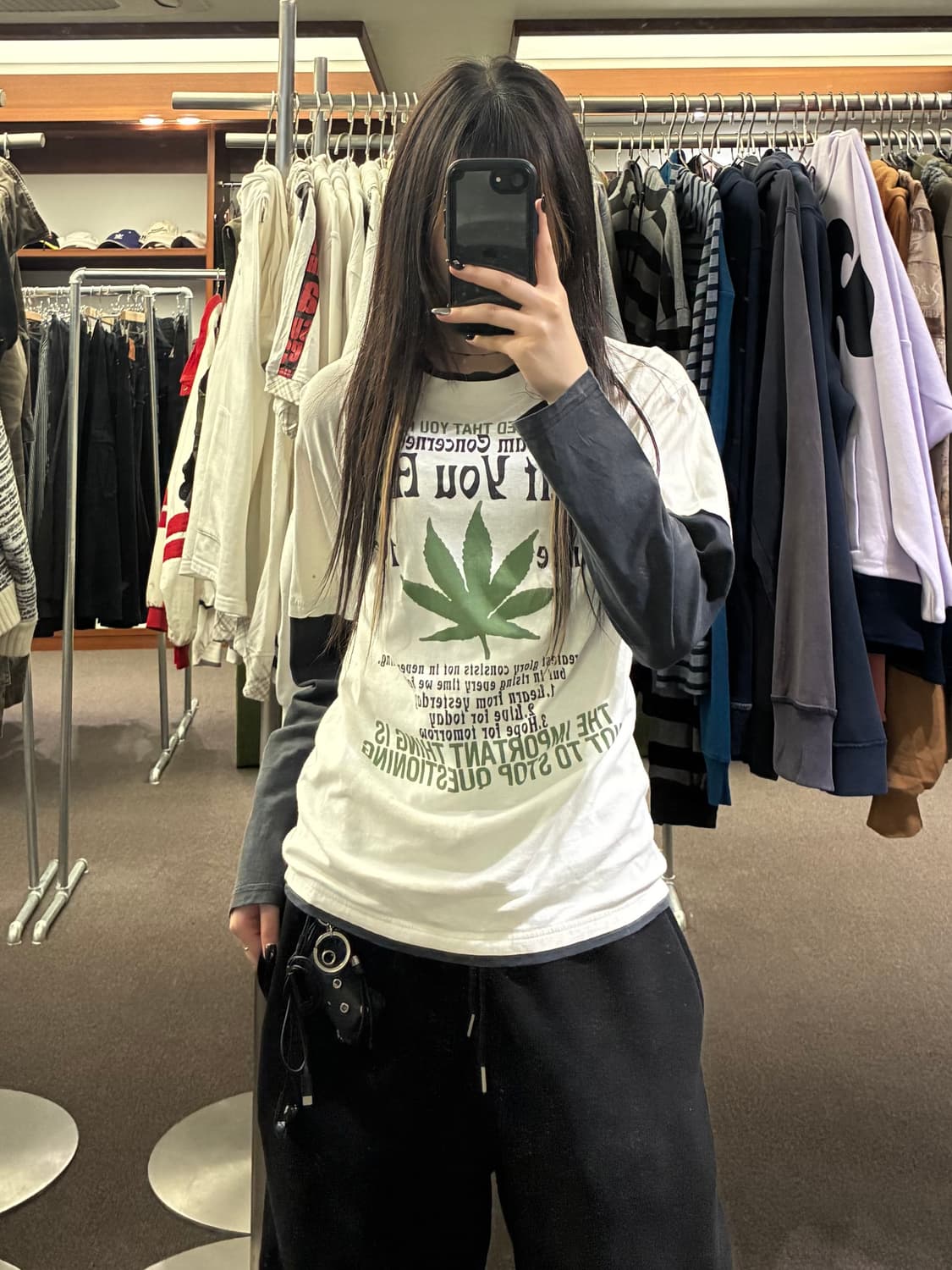 L)Japanese vintage 여성 레이어드 롱슬리브(이염) 상품이미지1