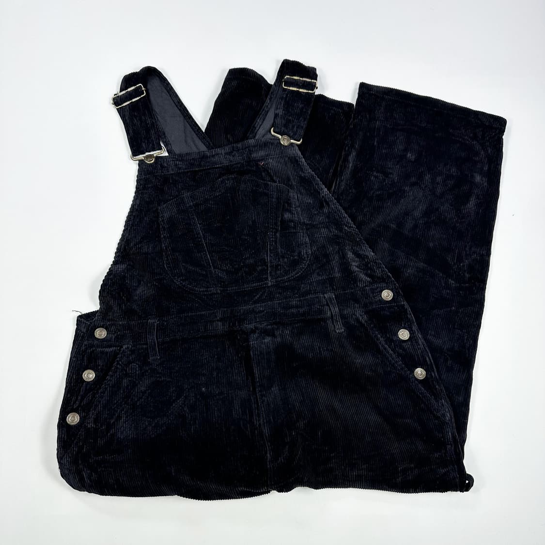 JPN 재팬빈티지 와이드 코듀로이 오버롤 블랙 L 상품이미지1