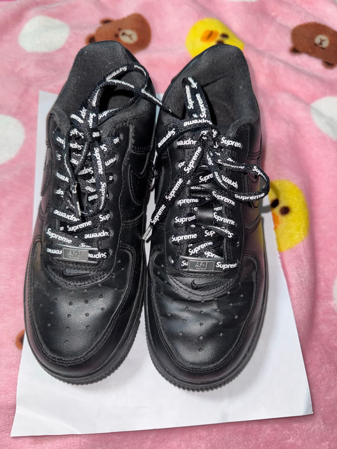 나이키 슈프림 에어포스 1 로우 블랙 230 사이즈판매합니다! 상품이미지3