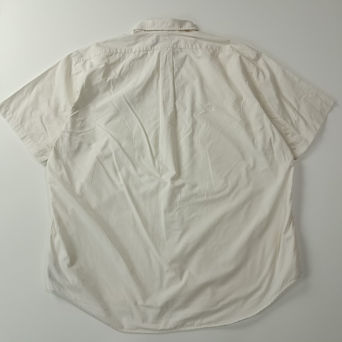 CJ490 2XL 폴로 빅사이즈 90s 화이트 반팔 셔츠 남방 상품이미지6