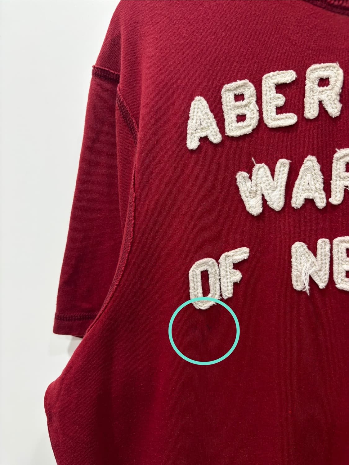 Abercrombie 레터링 반팔티 상품이미지4