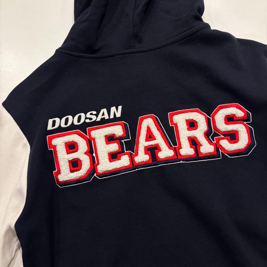 [S] 위팬 두산베어스 후드집업 블랙/화이트 야구 B661 상품이미지8