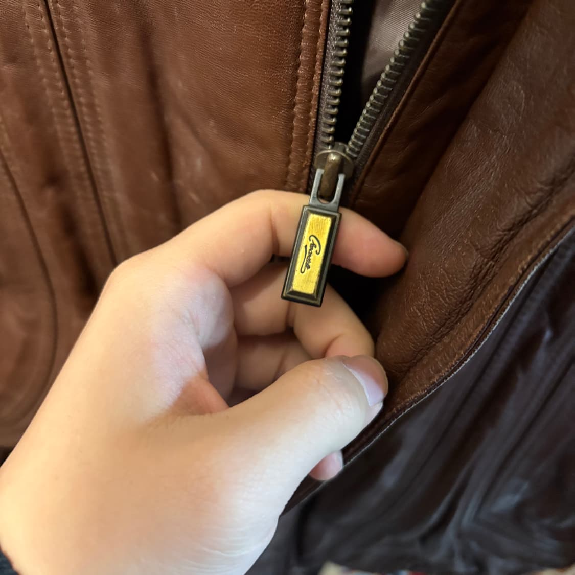 크로커다일 양가죽 봄버 레더자켓 천연가죽 무스탕 상품이미지5