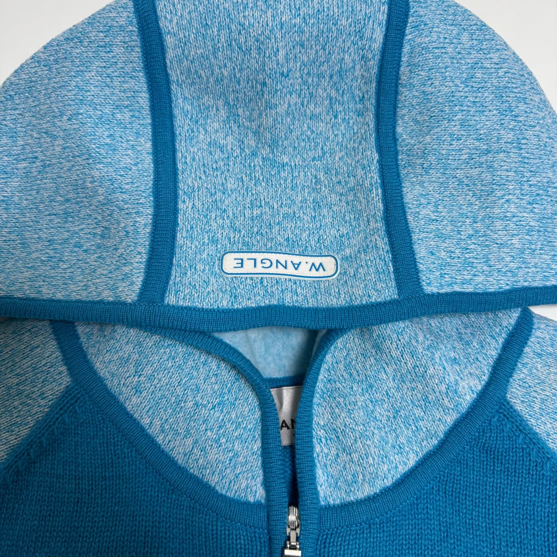 (W) W.ANGLE 여성 니트 후드 집업 상품이미지4