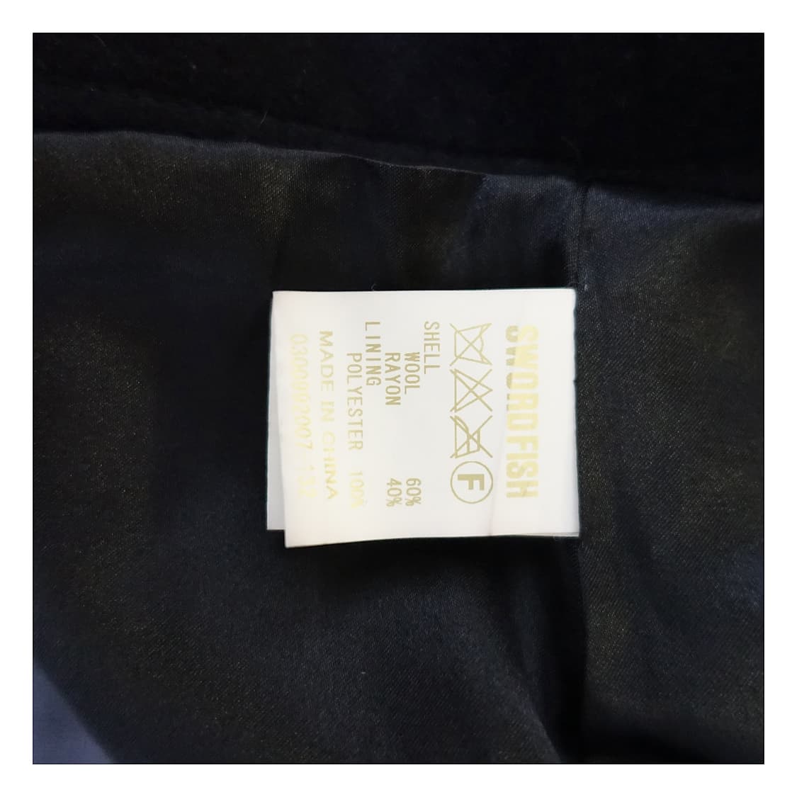 SWORDFISH 소드피쉬 나폴레옹 울 금장 더블버튼 크롭 숏 자켓 상품이미지9