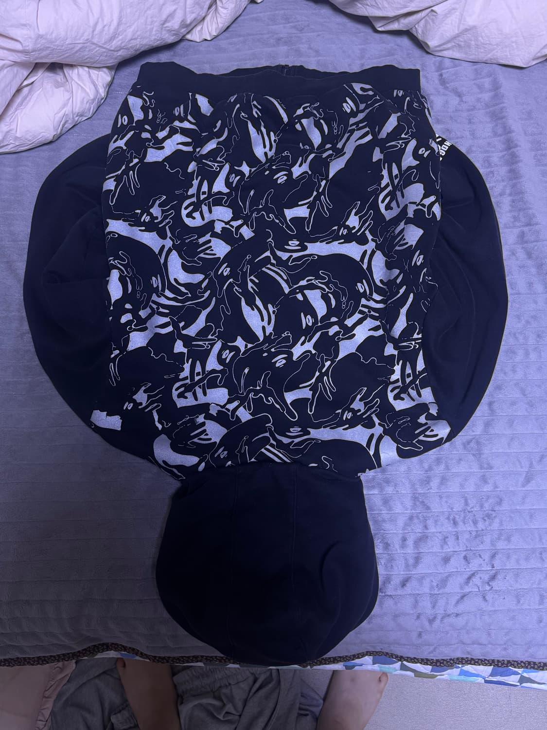 에이프 블랙 카모 후드집업 상품이미지5