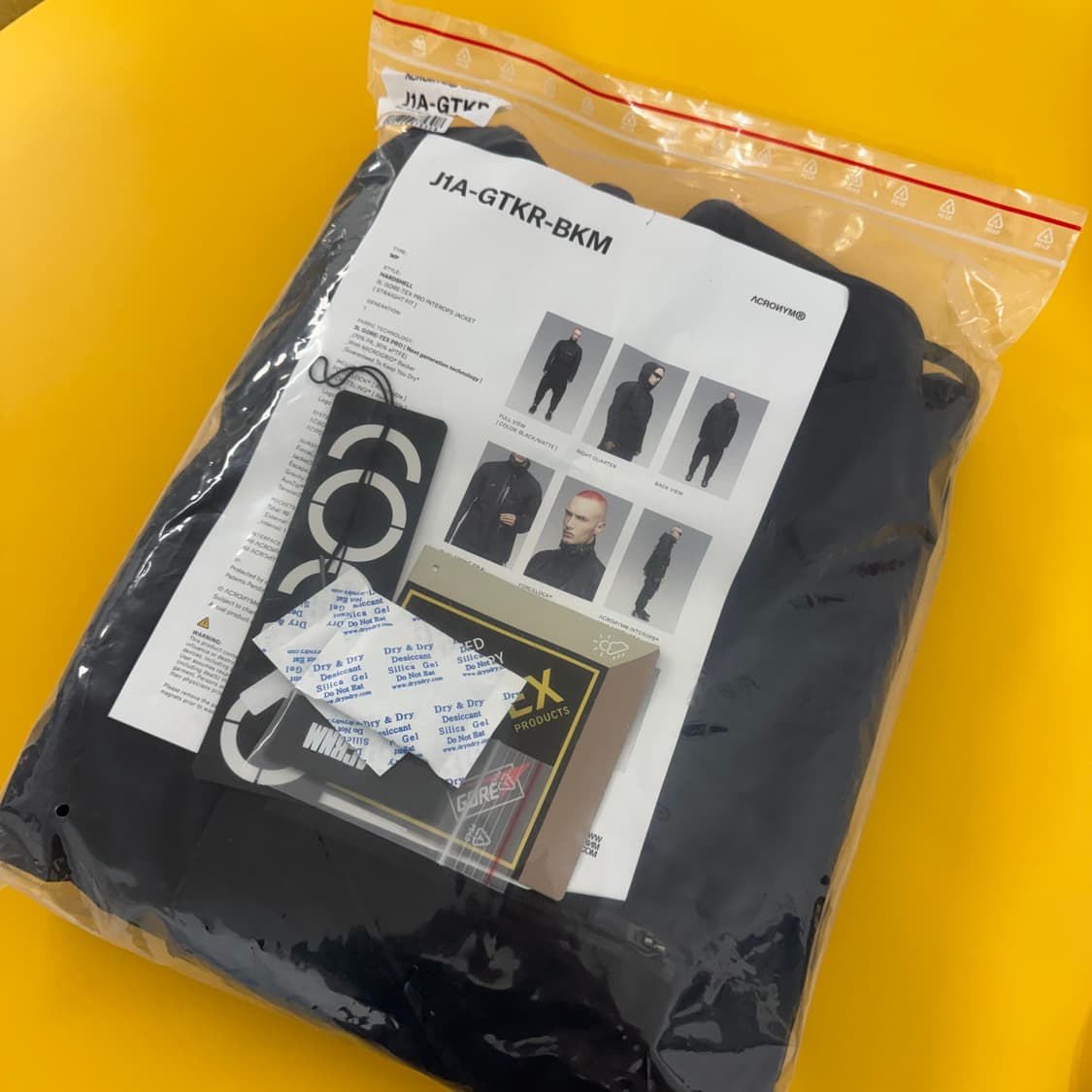 [XL] 아크로님 J1A-GTKR 고어텍스 자켓 블랙 상품이미지6