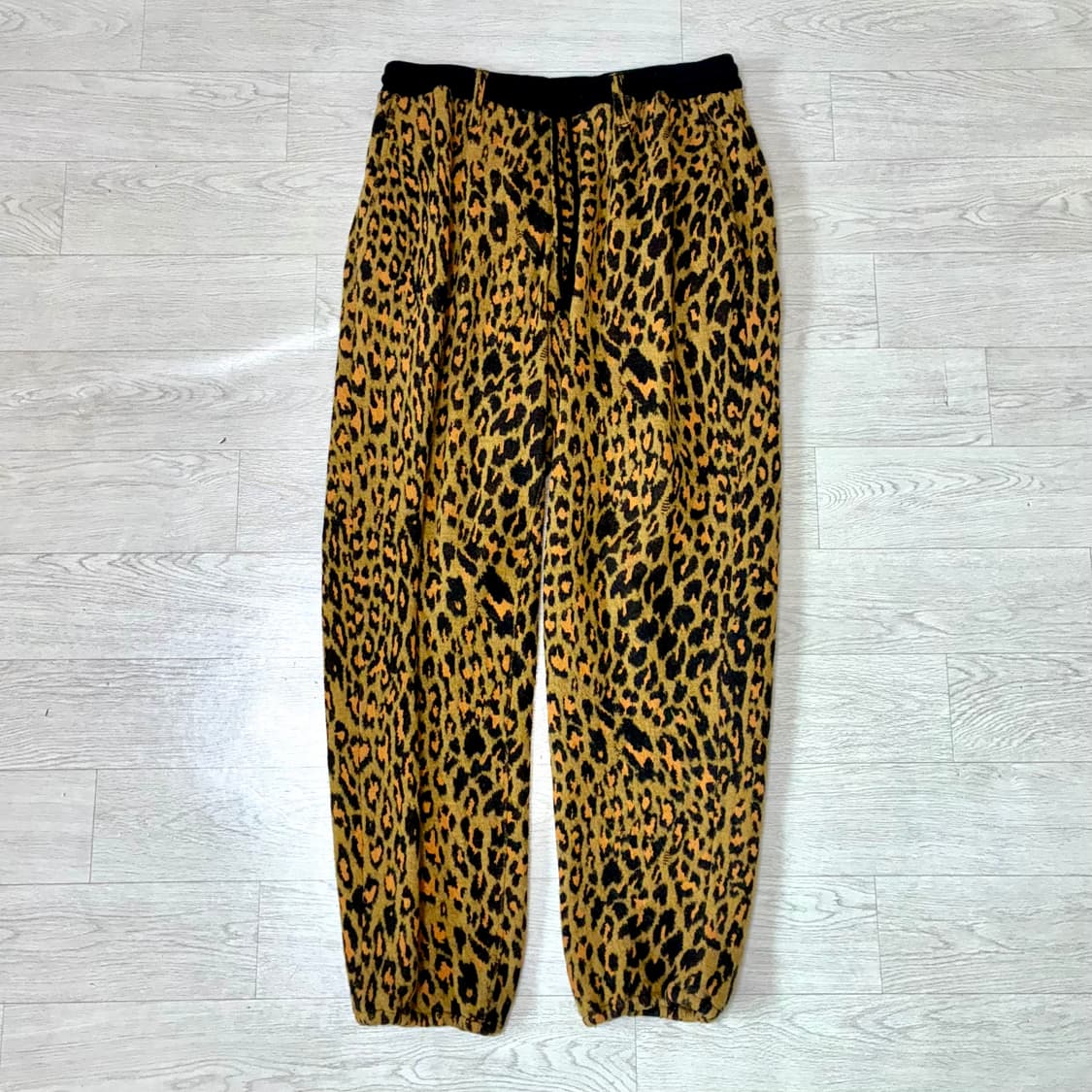 [3] 요지야마모토 뿌르옴므 레오파드 울팬츠 상품이미지1