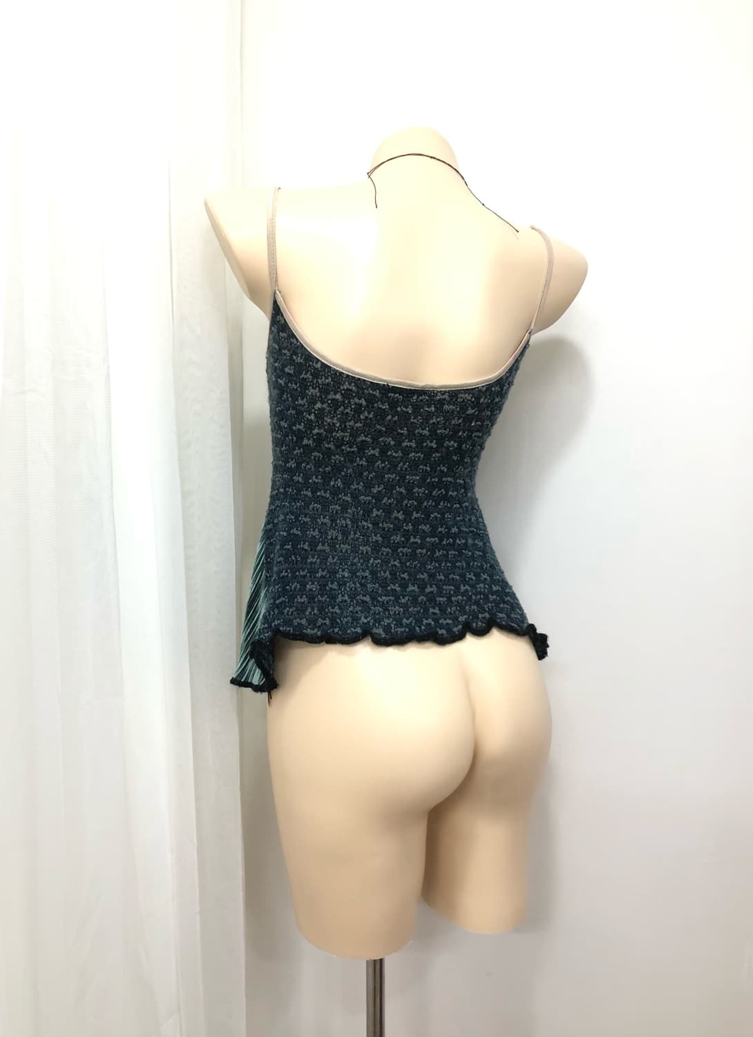 oriental floral velvet patchwork 나시 상품이미지4