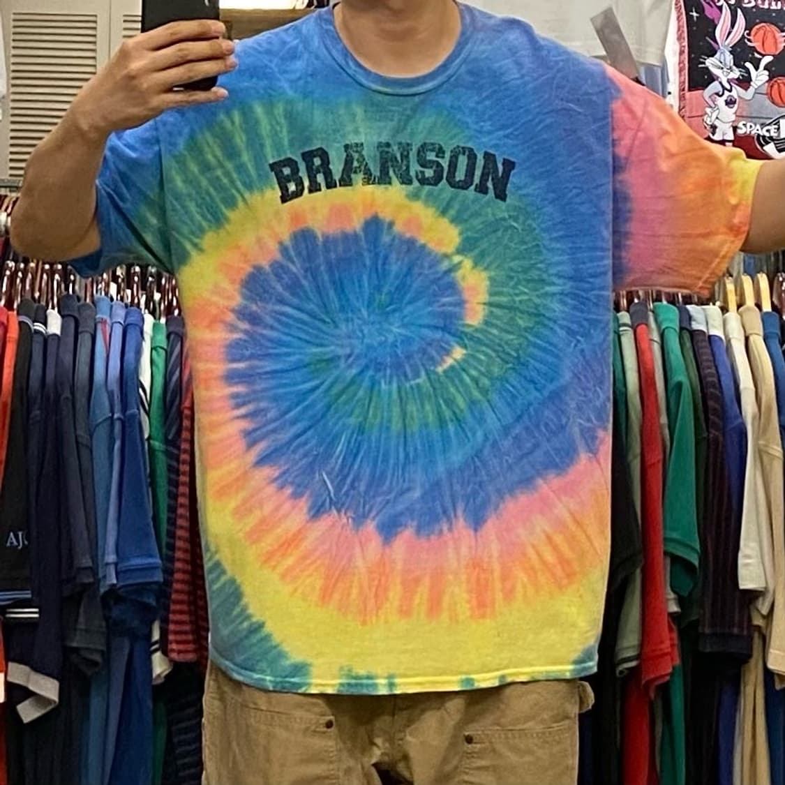 레어 00s USA BRANSON 타이다이 반팔티 상품이미지3