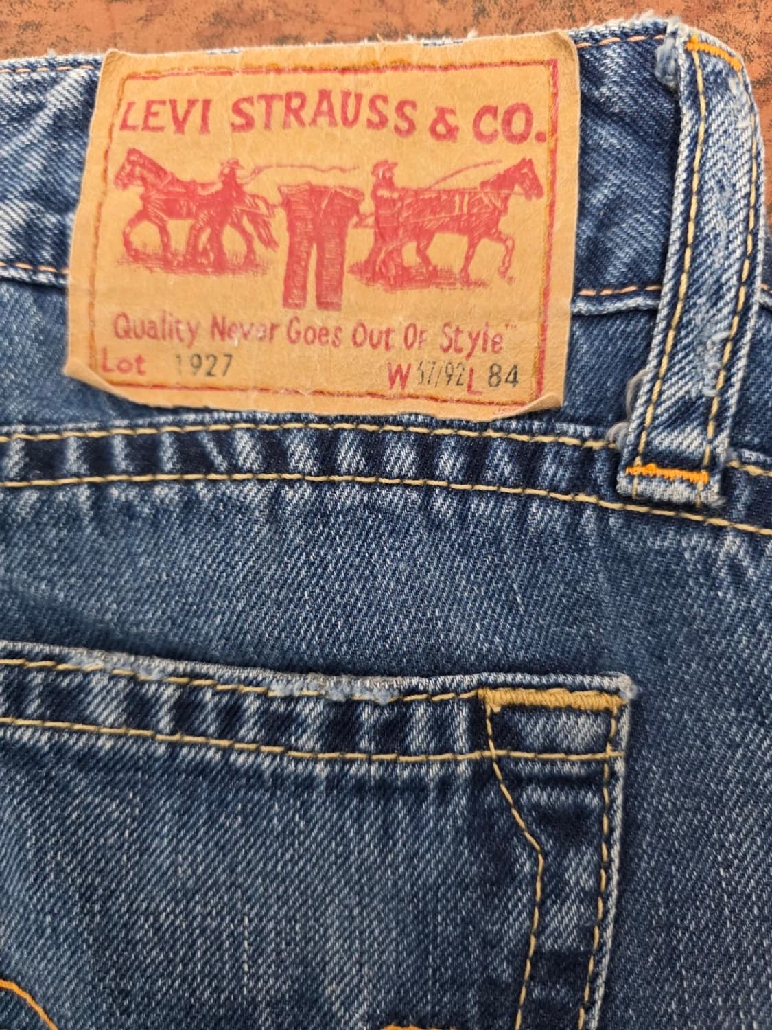 리바이스 1927 플레어핏 부츠컷 데님 팬츠 26 상품이미지3