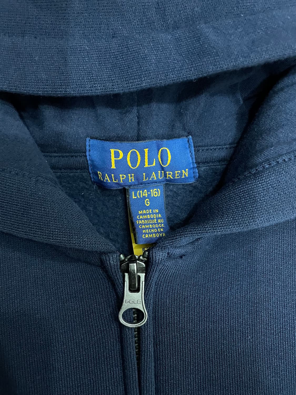 폴로 랄프로렌 네이비 후드집업 상품이미지6