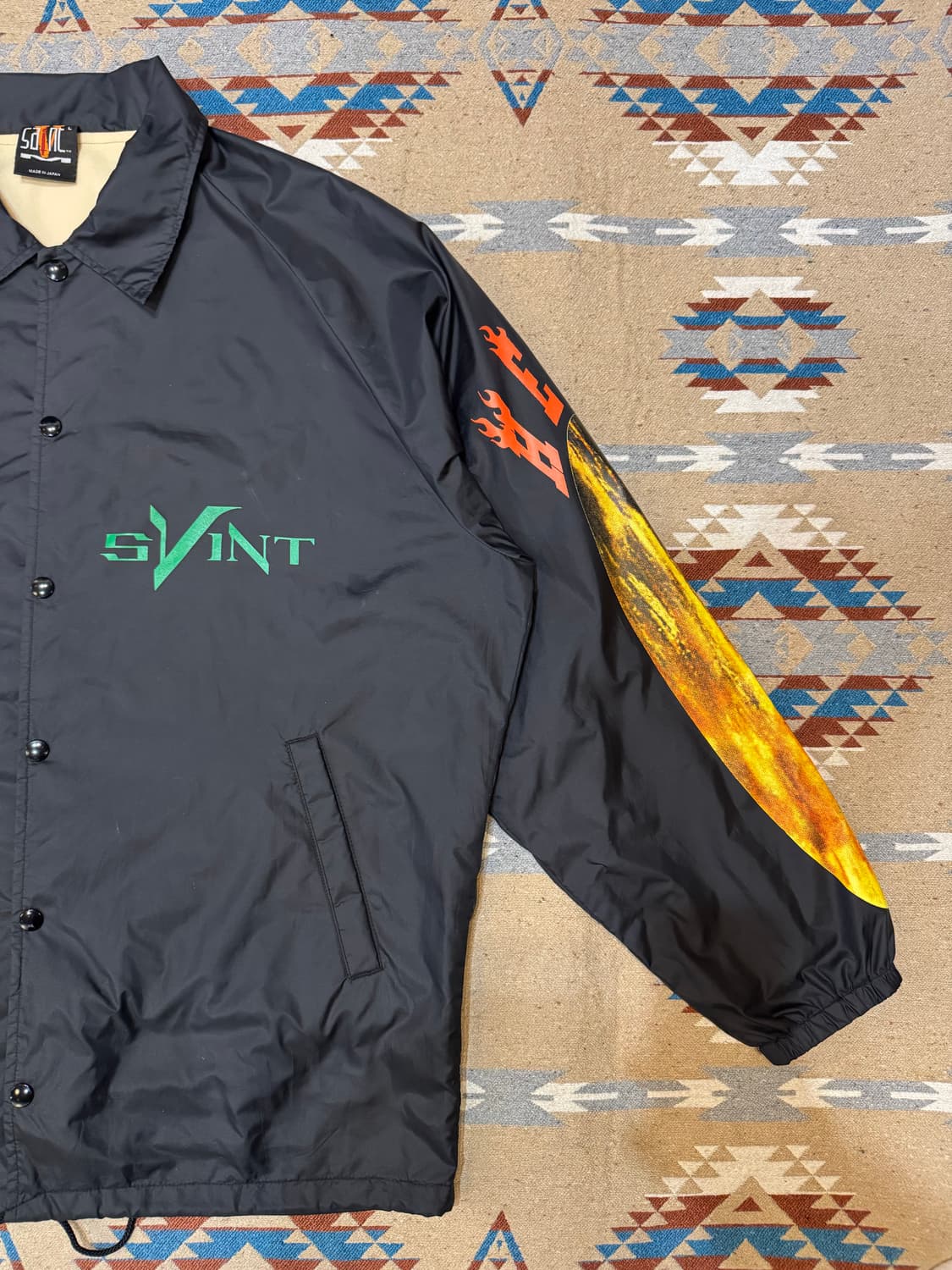 [L] 세인트 마이클 x 브이론 코치자켓 블랙  상품이미지3