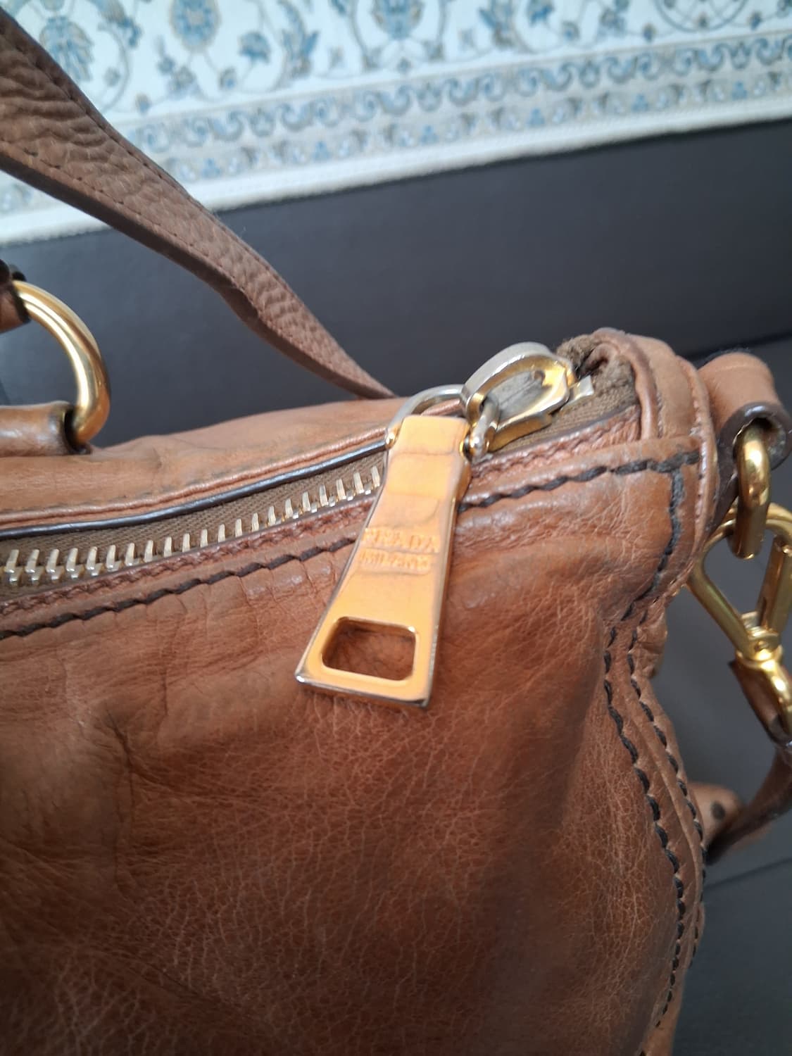 프라다비텔로모터숄더토트백(정품) 상품이미지7