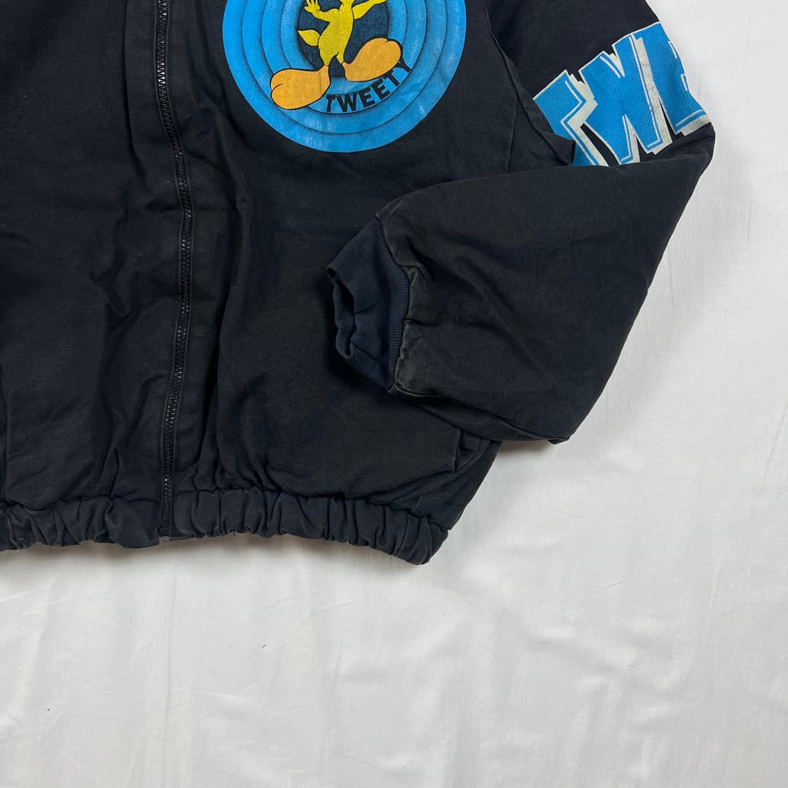 90‘s 루니툰즈 looney tunes 트위티 카툰 후드자켓 상품이미지3