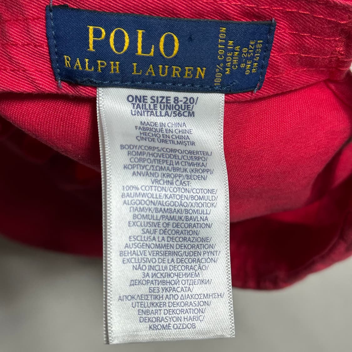 Polo Ralph Lauren 레드 볼캡 상품이미지3