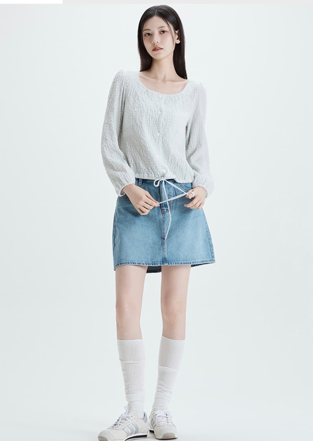 미쏘 가디건형 블라우스 상품이미지3