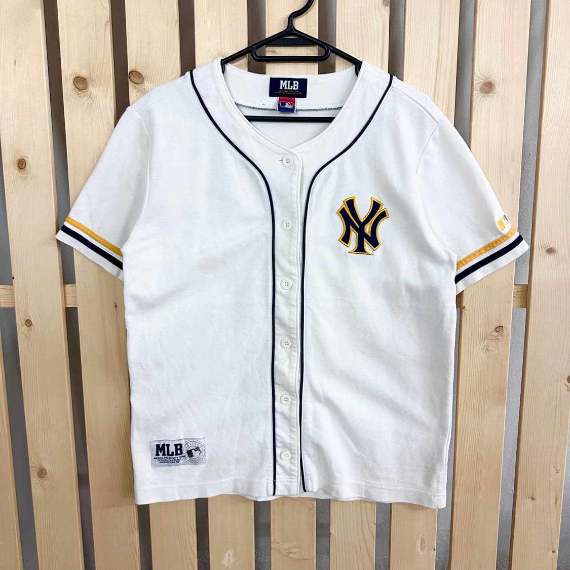 (S) MLB 뉴욕 양키스 반팔 야구 유니폼 흰색 상품이미지1